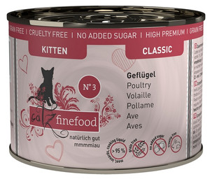 Catz Finefood Kitten Cat Food N.03 Poultry 200g