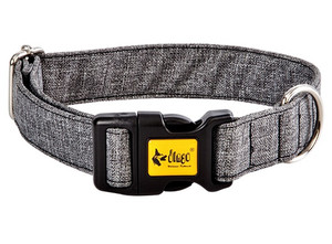 Dingo Waterproof Dog Collar Scandi 2.0cm/45cm, grey