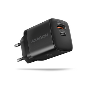 AXAGON Wall Charger EU Plug ACU-PQ30, PD&QC 30W, black