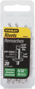 Stanley Aluminium Rivets 4.7mm 15pcs