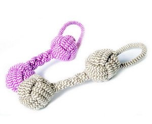 Dingo Dog Toy Rope Bone, 1pc, pink