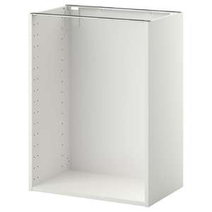 METOD Base cabinet frame, white, 60x37x80 cm
