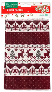 Christmas Decorations Print Fabric 45x50cm