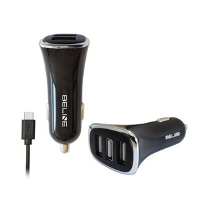 Beline Car Charger 3xUSB + USB-C 4A black