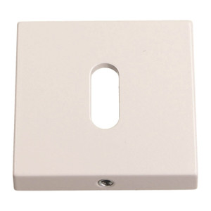 Gamet Door Escutcheon, square, matt white