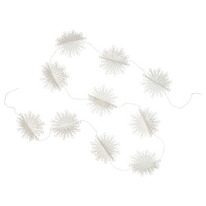 FRÖJDA Garland, white, 3.0 m