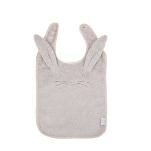 Bo Jungle B-Bib Ecological Rabbit Grey