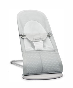 BABYBJÖRN - Bouncer Bliss Soft MESH - Silver/White