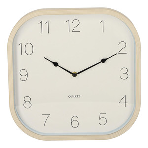 Wall Clock Wood look 30x30cm, natural