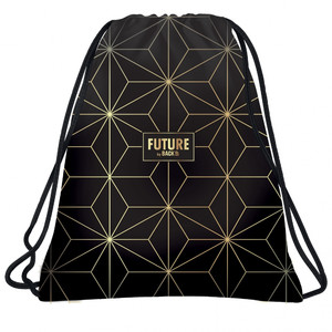 Drawstring Bag School Shoes/Clothes Bag Geometric Gold