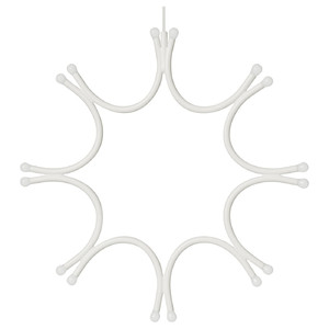 FRÖJDA Pendant lamp, battery-operated white, 33 cm
