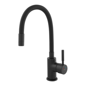 Ferro Kitchen Tap Faucet Zorba Nero, flexible, black