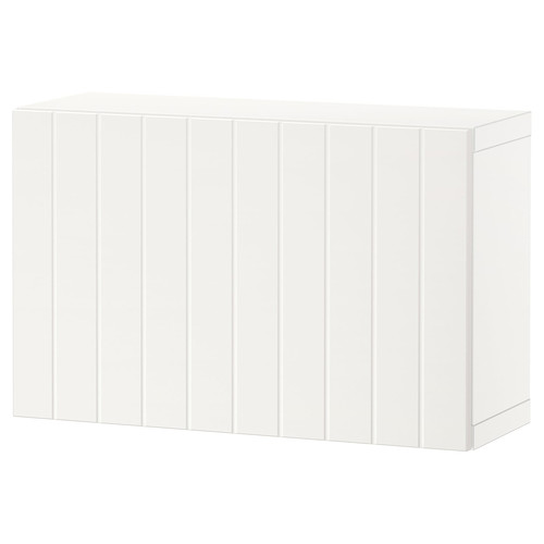 BESTÅ Wall-mounted cabinet combination, white/Sutterviken white, 60x22x38 cm