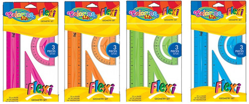 Geometry Set Colorino 1pc, assorted colours