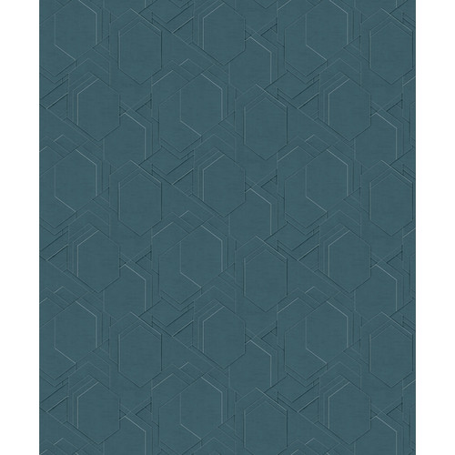 GoodHome Wallpaper on Fleece Masson, blue