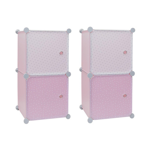 Modular Storage Solution for Children's Room Cubes 2, pink