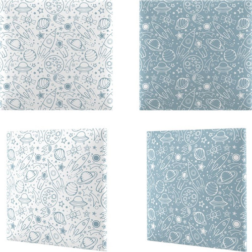 Upholstered Wall Panel Stegu Mollis Square 30 x 30 cm, UFO, 4pcs