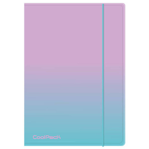 Document File Folder with Elastic Band PP A4 1pc Gradient, assorted patterns