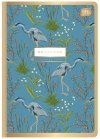 Notebook A5 80 Sheets Squared Metallic Gold 10-pack, assorted patterns