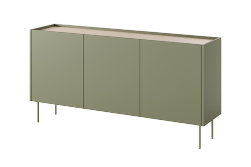 Three-Door Cabinet with Drawer Unit Desin 170, olive/nagano oak