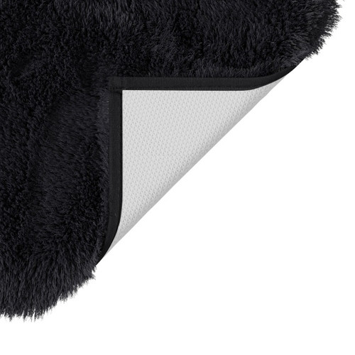 GoodHome Bath Mat Sedna 50 x 80 cm, black