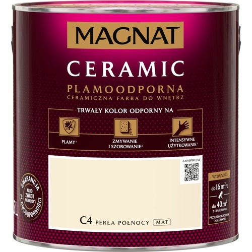 Magnat Ceramic Interior Ceramic Paint Stain-resistant 2.5l, pearl of the north