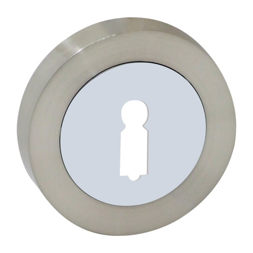 Door Escutcheon Selvia, nickel/chrome