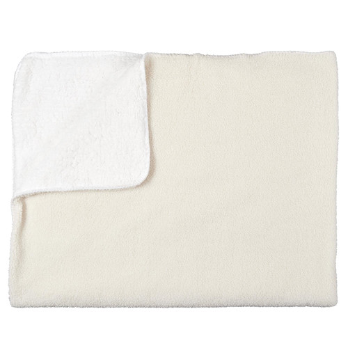 Blanket Throw Sherpa 120x150cm, ecru