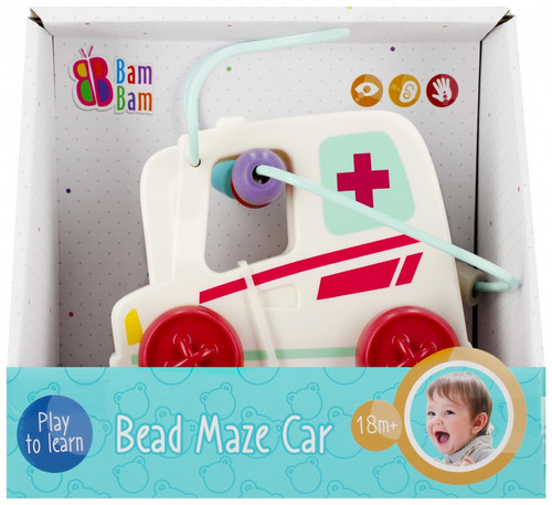 Bam Bam Bead Maze Car Ambulance 18m+