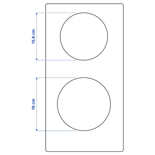 TILLREDA Portable induction hob, 2 zones white