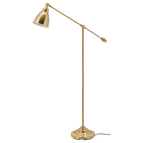 BAROMETER Floor/reading lamp, brass-colour