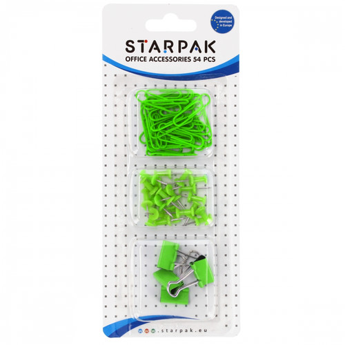 Office Accessories Set 54pcs, 1 set, blue/green, random colour