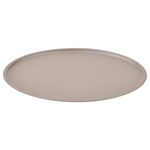 LINDRANDE Candle dish, dark grey-beige, 22 cm