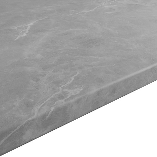 GoodHome Laminated Kitchen Worktop Algiata 62 x 2.2 x 300 cm, grey marble