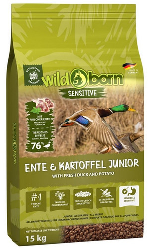 Wildborn Dog Food Sensitive Fresh Duck & Potato Junior 15kg