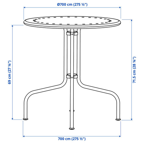 LÄCKÖ Table, outdoor