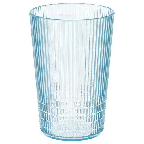 KALLSINNIG Glass, plastic/blue, 38 cl