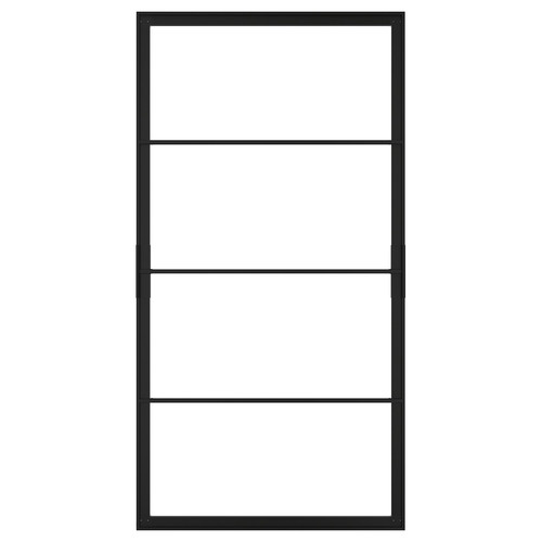 SKYTTA Sliding door frame, black, 102x196 cm