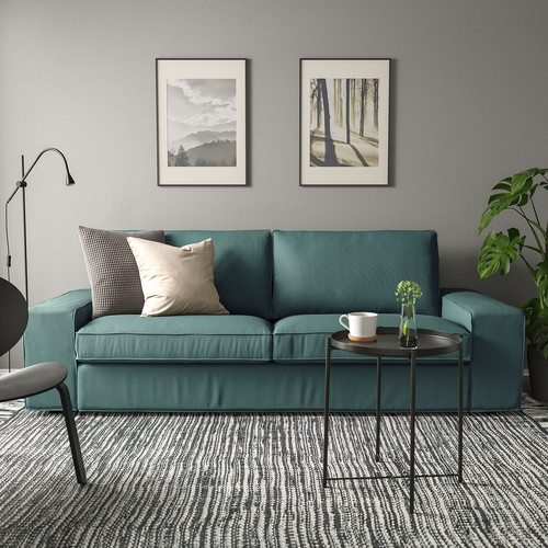 KIVIK 3-seat sofa, Kelinge grey-turquoise