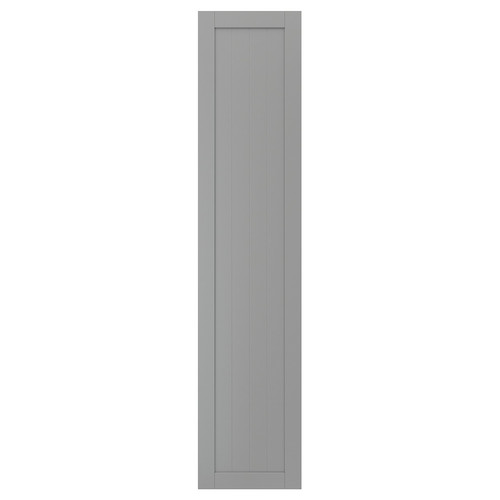 GULLABERG Door with hinges, grey, 50x229 cm