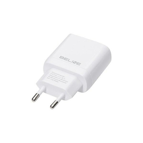 Beline Wall Charger EU Plug 30W USB-C + lightning cable, white