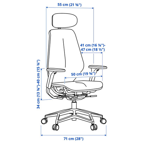 STYRSPEL Gaming chair, purple/black