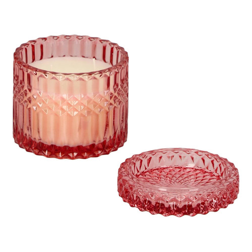 Candle in Glass 10.5cm, pink