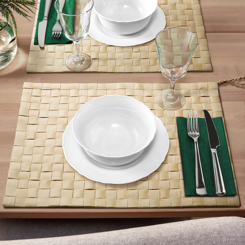 MÄVINN Place mat, handmade, 44x34 cm