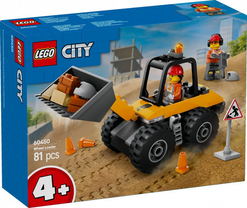 LEGO City Yellow Construction Wheel Loader 4+