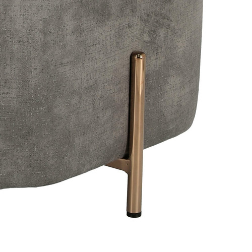 Pouffe Izbit Velvet, light grey