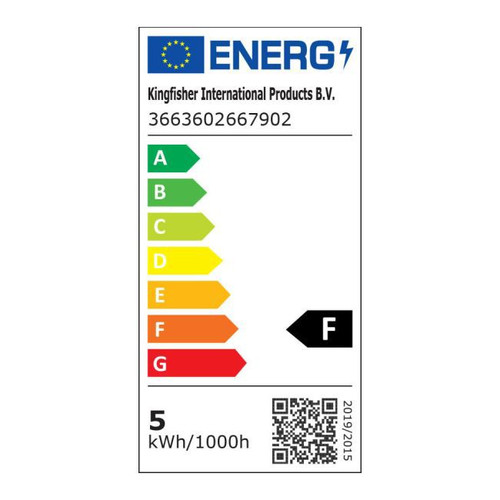 Diall LED Bulb C35 E14 5W 470lm, frosted, neutral white