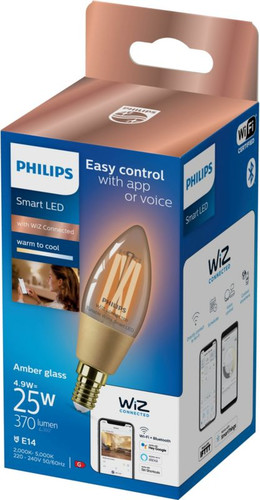Philips LED Bulb Smart Philips C35 E14 2000/5000 K amber