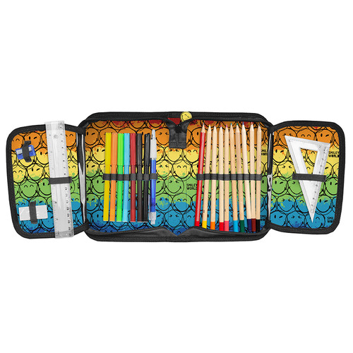 Pencil Case with School Accessories Smiley