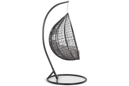 Hanging Cocoon Chair BAHAMA, in-/outdoor, black